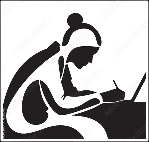 Inspiring study motivation wall panel design featuring clean typography and modern layout style