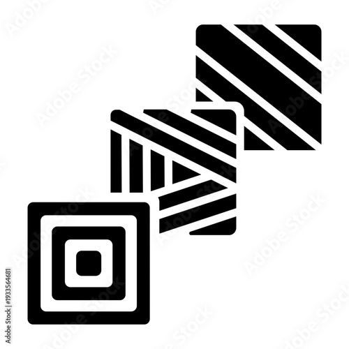Pattern Solid Icon, Repeat Pattern Icons Collection, Texture Silhouette.