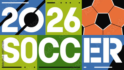 An artistic rendering for a soccer event in 2026.