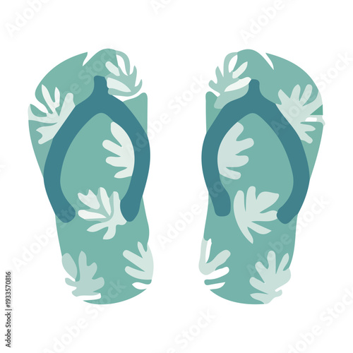 Summer Flip Flops Illustration