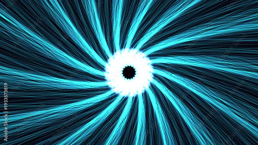Multiple Infinite Ribon Loop Seamless 4K procedural VJ loop of an infinite iridescent ribbon tunnel ...