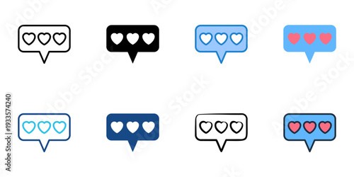 Honest feedback icons set multiple style collection. Editable stroke 
