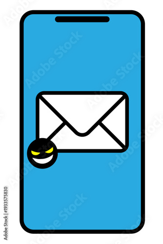 スマホに詐欺メールが届いている