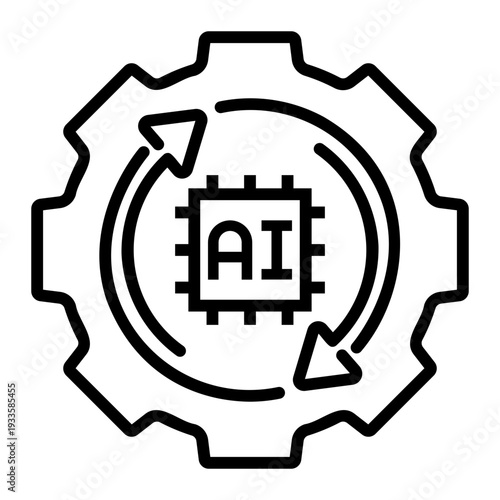automation Line Icon