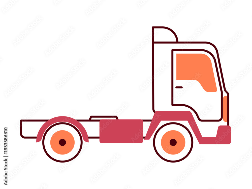 Naklejka premium Truck icon. Modern transportation icon design. Simple filled and outline style. Vector icon.