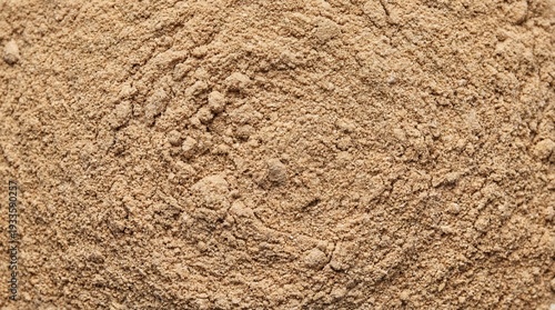 Top View of Organic Ashwagandha Powder – Natural Adaptogenic Ayurvedic Superfood for Stress Relief, Energy Balance, and Healthy Herbal Nutrition Background