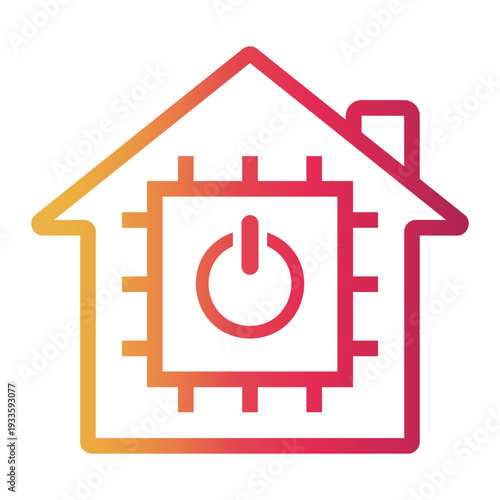 automation Line Gradient Icon