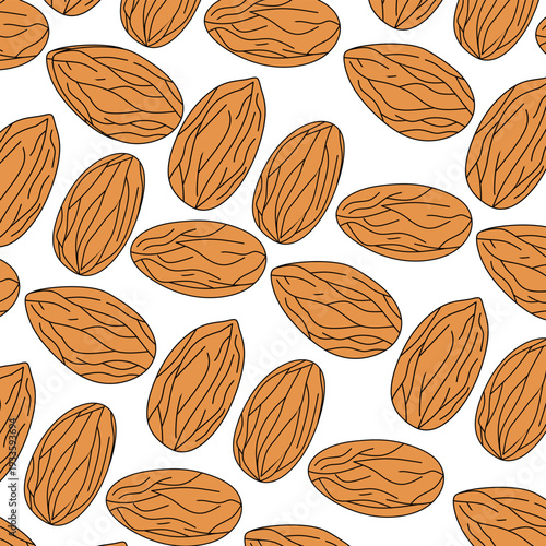Almond Nuts Isolated – Healthy Almond Seed, Natural Superfood Ingredient.Perfect for food packaging, nutrition design, health promotion, and stock content related to wellness and organic products.