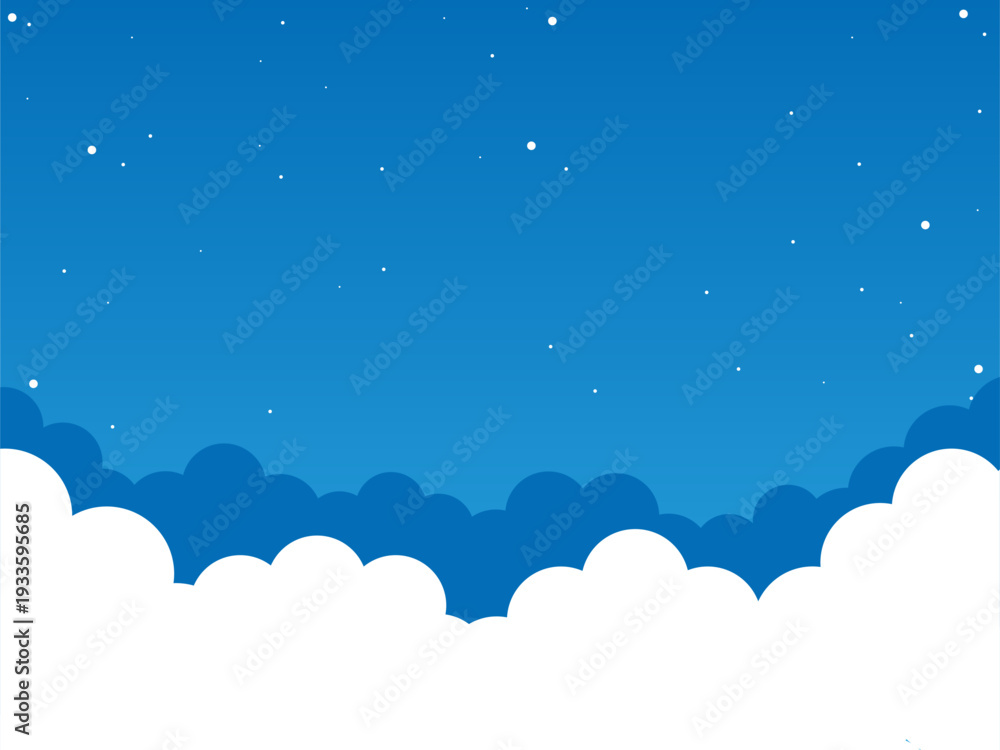 Obraz premium おしゃれなでポップな夜空の背景素材