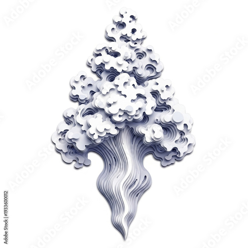 Hazy smoke cloud isolated for special effect and visual depth