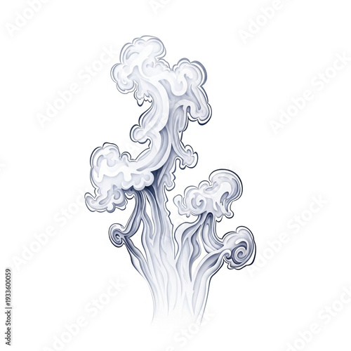 Elemental vapor swirl for beverage and culinary storytelling