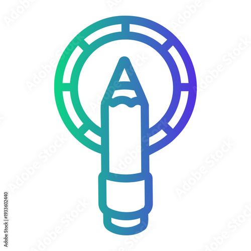pencil Line Gradient Icon