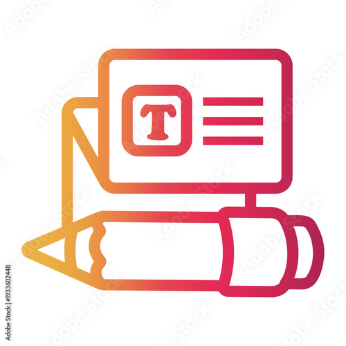 tasks Line Gradient Icon