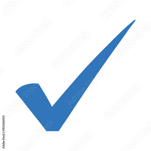 Minimal Blue Check Mark Icon