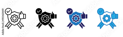 Badge Icon Multi Style Vector Illustration