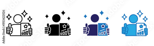 Character Icon Multi Style Vector Illustration