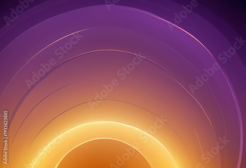 Abstract background design with overlapping purple and gold circles