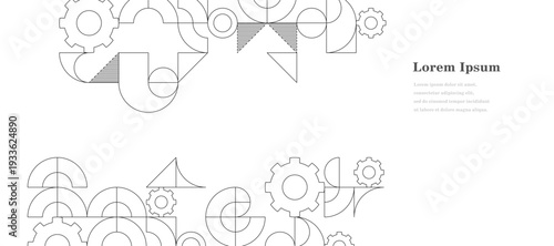 幾何学 抽象 歯車 パターン テクノロジー 背景