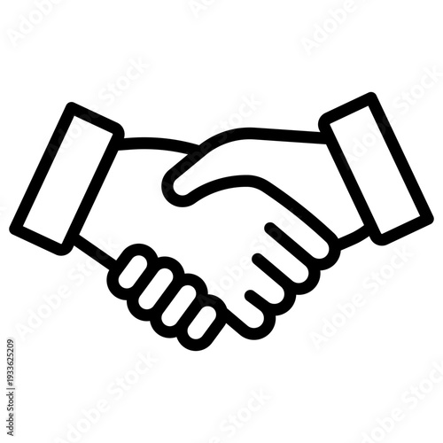 Handshake icon representing a mutual agreement or legal settlement