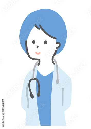 医者　シンプルイラスト　ベクター