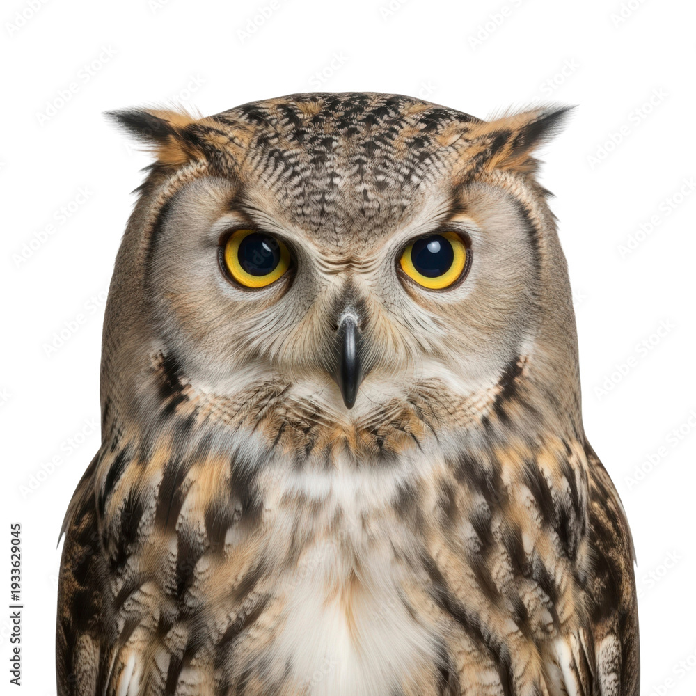 Obraz premium Eurasian eagle owl portrait