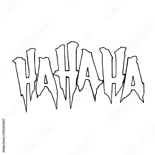 Stunning laughter typography for joyful expressions and happy moments