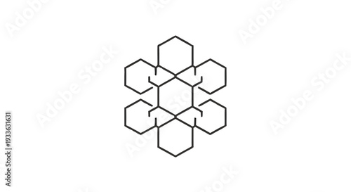 Geometric Hexagonal Pattern Abstract Design.