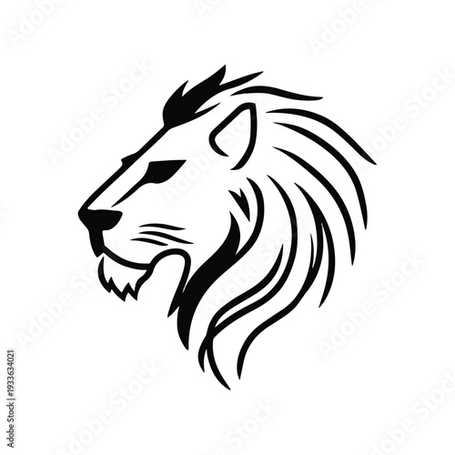 Wallpaper Mural Simple Lion Logo Vector Stock Illustration Torontodigital.ca
