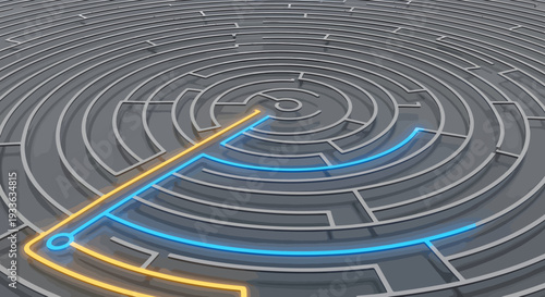 Navigating a Complex Labyrinth with a Path to Success.