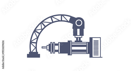 Industrial Robotic Arm with Mechanical Components.