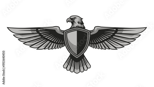 Eagle Shield Logo Design Element.