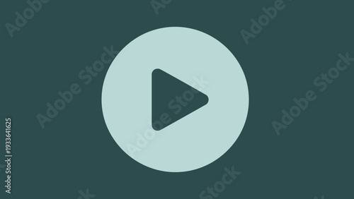 Play Button Icon on Dark Background.