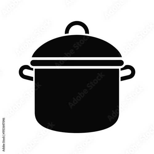 Cooking Pot Icon Vector Illustration