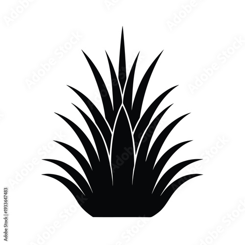 Grass Tuft Icon Vector Illustration
