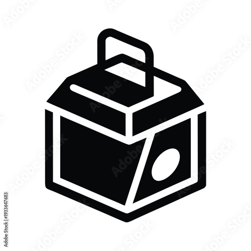 Iron Box Icon Vector Illustration