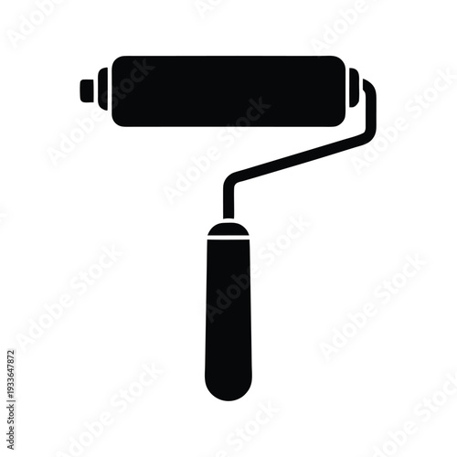 Paint Roller Icon Vector Illustration