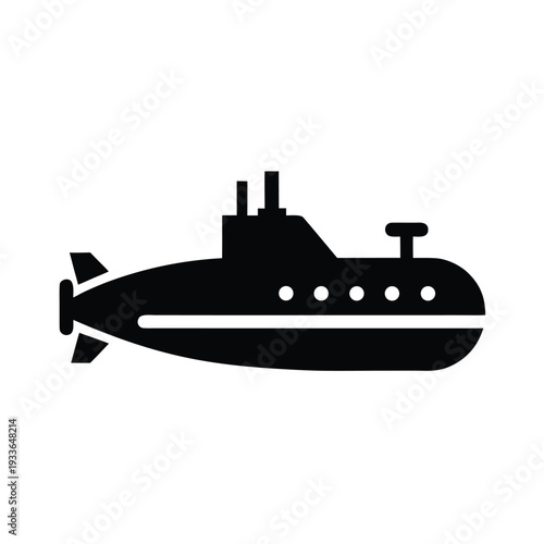 Submarine Icon Vector Illustration