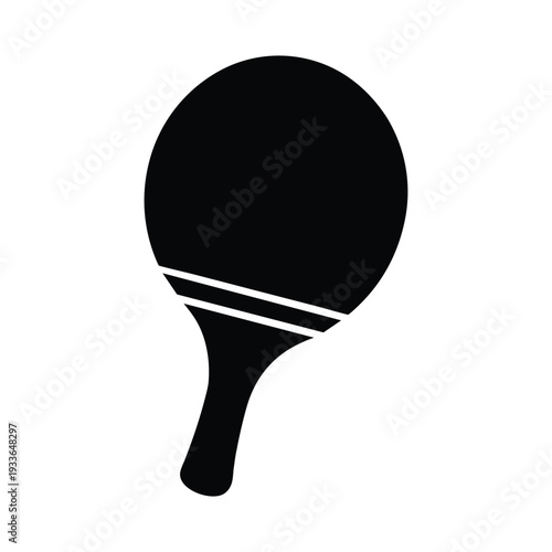Table Tennis Paddle Icon Vector Illustration