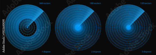 Earthquake radar screen with focus on war ship, light satellite effect. Naval military sonar and gps signal compass, pulse sound hud. Circle neon crosshair data search. Submarine scan aim, power army