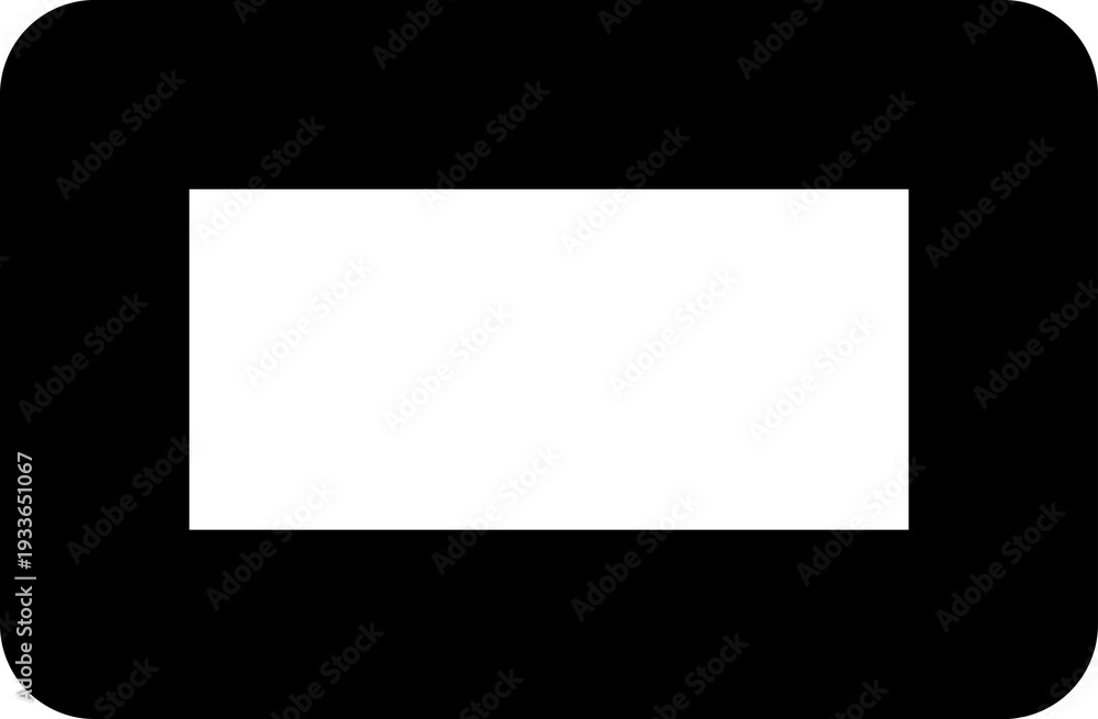 Obraz premium Modern Minimalist Black Bold Border Frame Illustration. 18