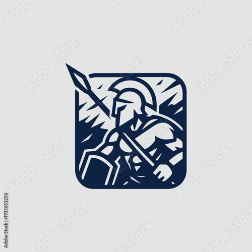 Spartan in War Logo