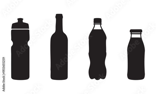 Reusable Water Bottle Illustration - Sports and Travel Flasks