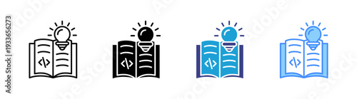 Theory icon set multiple style collection