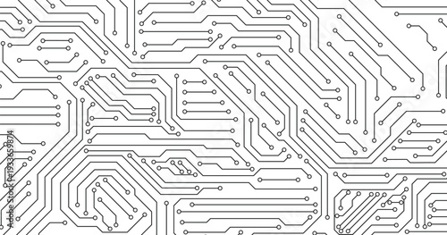 Circuit illustration design. Technology Circuit Design Vector Illustration.