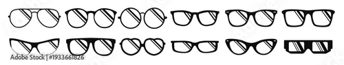  collection of glasses clipart various model monochrome