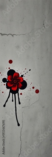 Rough, weathered concrete texture with dark, moody splatters and distressed paper overlays for a gritty aesthetic,  dirty background,  paper