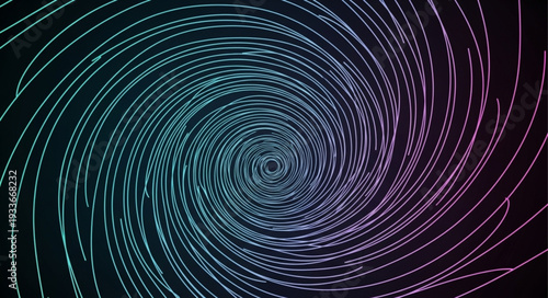 Abstract Swirl Pattern with Colorful Gradient.