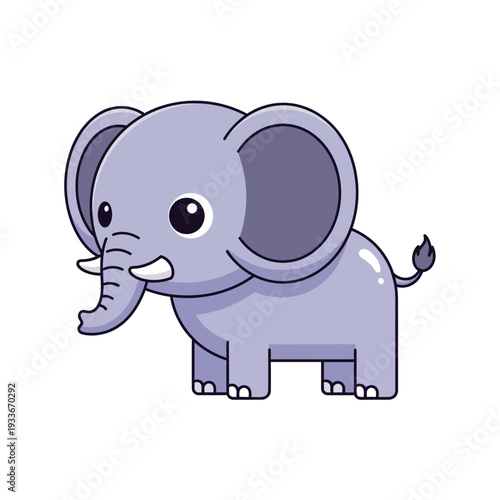 Cute Cartoon Elephant Illustration