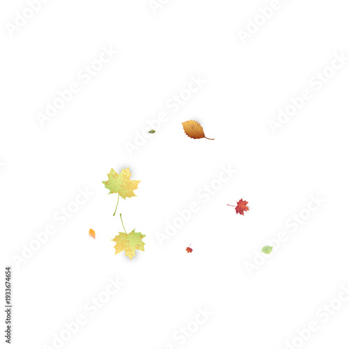 Wallpaper Mural Leaves Falling Autumn Foliage Chaotic Leaf Flying Torontodigital.ca