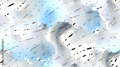 Wallpaper Mural Stripe animal motif. Seamless pattern line and crackle textures. Modern summer geometric shapes on abstract brush. Contrast graphic vector background. Watercolor blobs and daubs, ink and stains. Torontodigital.ca